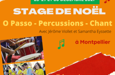 Stage de Noël O Passo, percussions et chant 2021