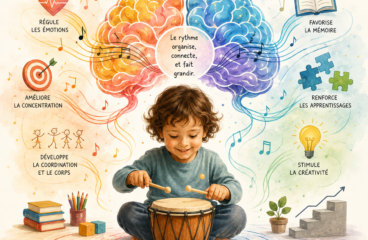 Le travail rythmique aide l&rsquo;apprentissage.