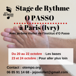 Stage Paris octobre 26
